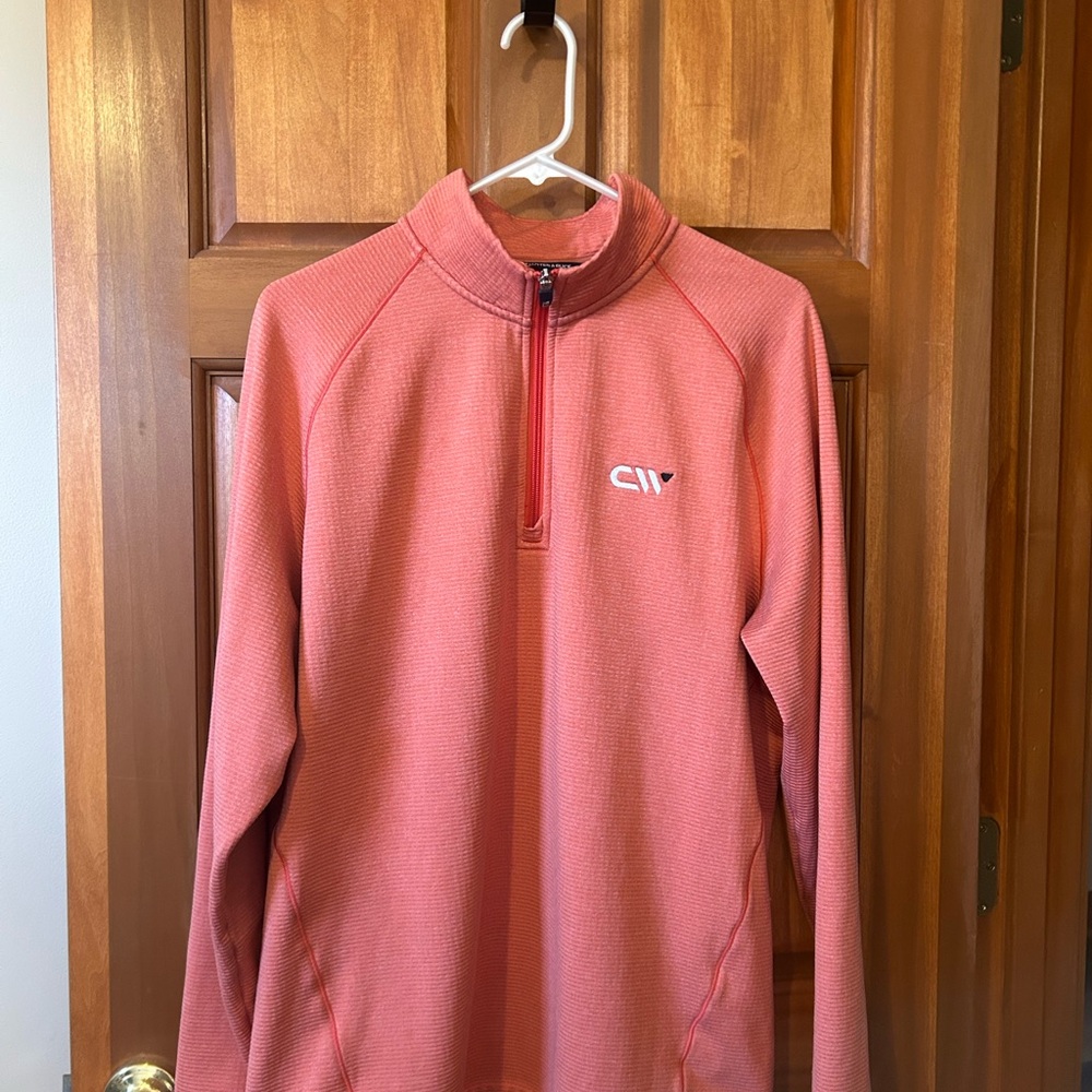 Cutter & Buck Men's Salmon Zip-Up Shirt